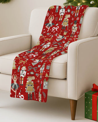 Merry & Bright MY29 Red Throw Blanket