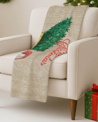Merry & Bright MY4 Putty Throw Blanket