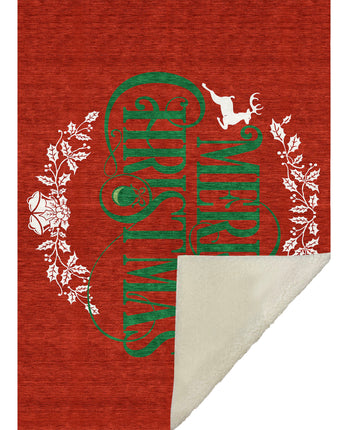 Merry & Bright MY6 Red Throw Blanket
