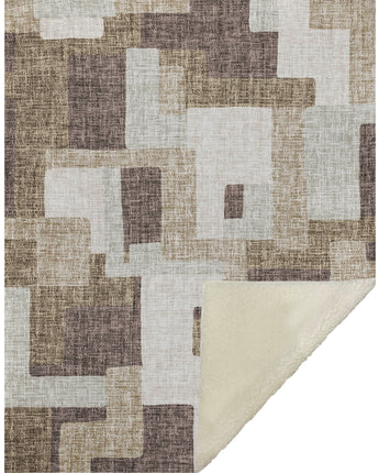 Portico PO3 Brown Throw Blanket