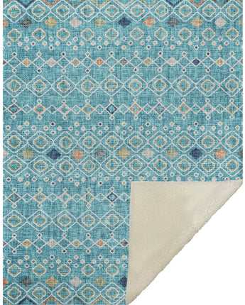 Portico PO4 Teal Throw Blanket