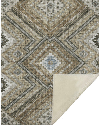 Portico PO5 Beige Throw Blanket