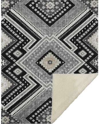 Portico PO5 Black Throw Blanket