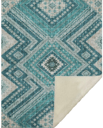 Portico PO5 Teal Throw Blanket