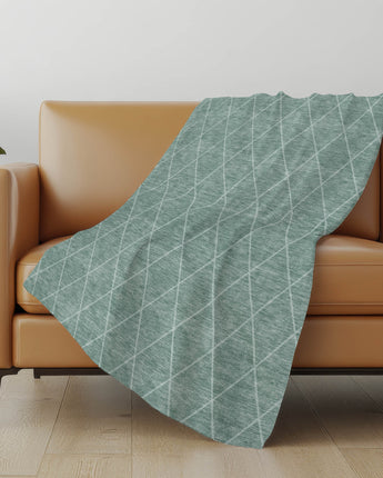 Ravenna RN12-S Teal Throw Blanket