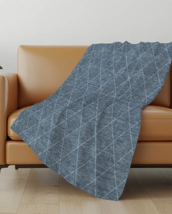 Ravenna RN12-S Navy Throw Blanket