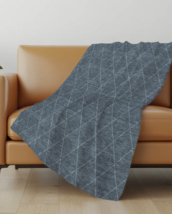 Ravenna RN4-S Navy Throw Blanket
