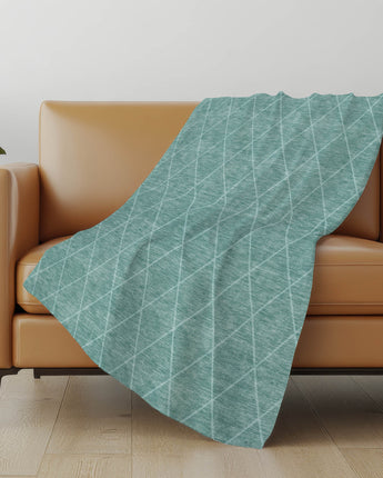 Ravenna RN8-S Teal Throw Blanket