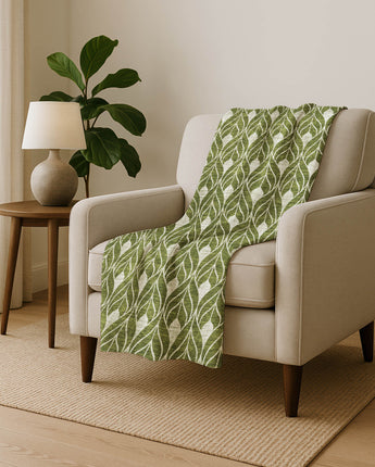 The Reserve TR10 Olive Throw Blanket