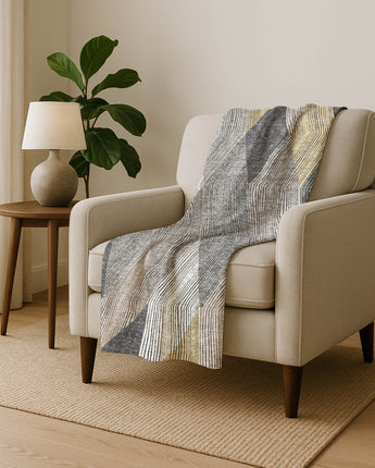 The Reserve TR11 Charcoal Throw Blanket