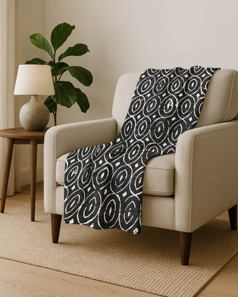 The Reserve TR12 Black Throw Blanket
