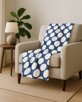 The Reserve TR13 Navy Throw Blanket