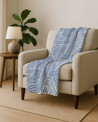 The Reserve TR14 Navy Throw Blanket