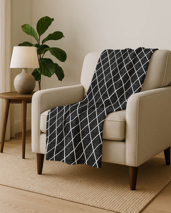 The Reserve TR15 Black Throw Blanket