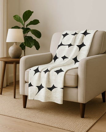 The Reserve TR16 Black Throw Blanket