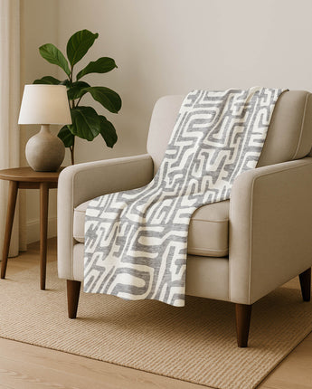 The Reserve TR1 Gray Throw Blanket