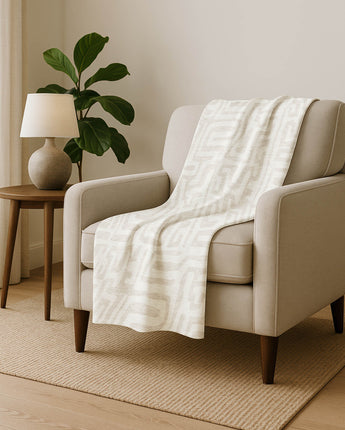 The Reserve TR1 Ivory Throw Blanket
