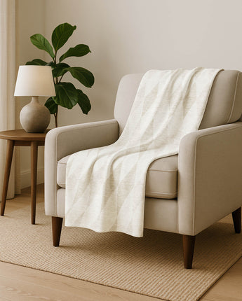 The Reserve TR2 Ivory Throw Blanket