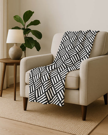 The Reserve TR3 Black Throw Blanket