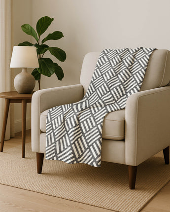 The Reserve TR3 Charcoal Throw Blanket