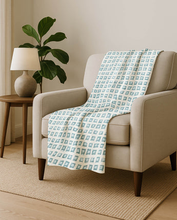 The Reserve TR4 Teal Throw Blanket