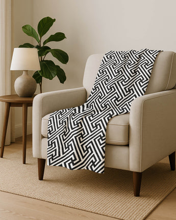The Reserve TR5 Black Throw Blanket