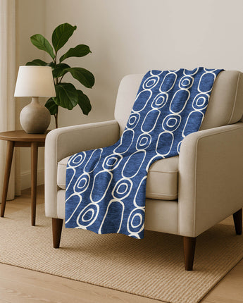 The Reserve TR6 Navy Throw Blanket