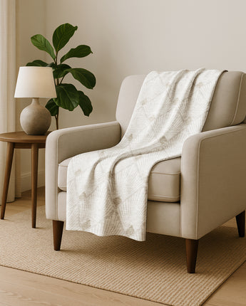 The Reserve TR9 Ivory Throw Blanket