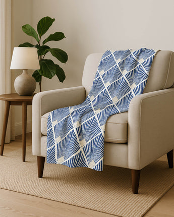 The Reserve TR9 Navy Throw Blanket