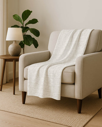 Voyage VY1 Ivory Throw Blanket