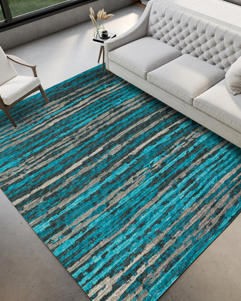 Brisbane BR4 Teal Rug