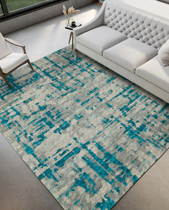 Brisbane BR5 Teal Rug
