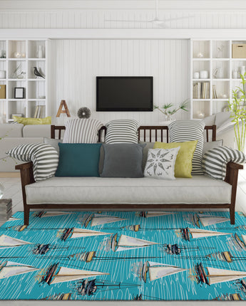 Harbor HA8 Teal Rug