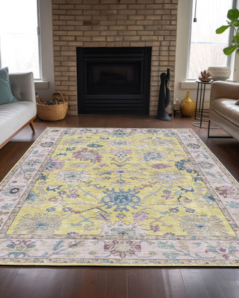 Hatay HY7 Yellow Rug