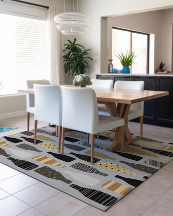 Kendall KE12 Silver Rug