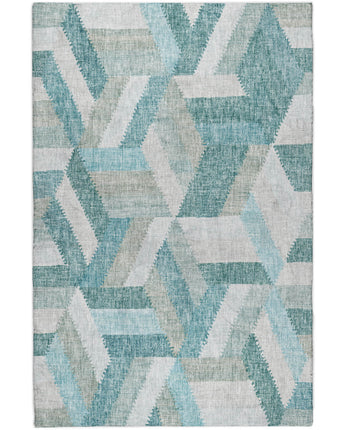 Lorenzo LN1 Teal Luxury Washable Rug
