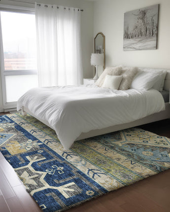 Lorenzo LN3 Navy Luxury Washable Rug