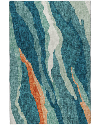 Lorenzo LN4 Teal Luxury Washable Rug