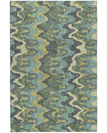 Lorenzo LN6 Teal Luxury Washable Rug