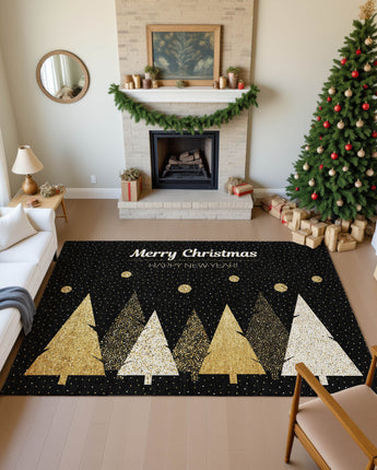 Merry & Bright MY11 Black Rug