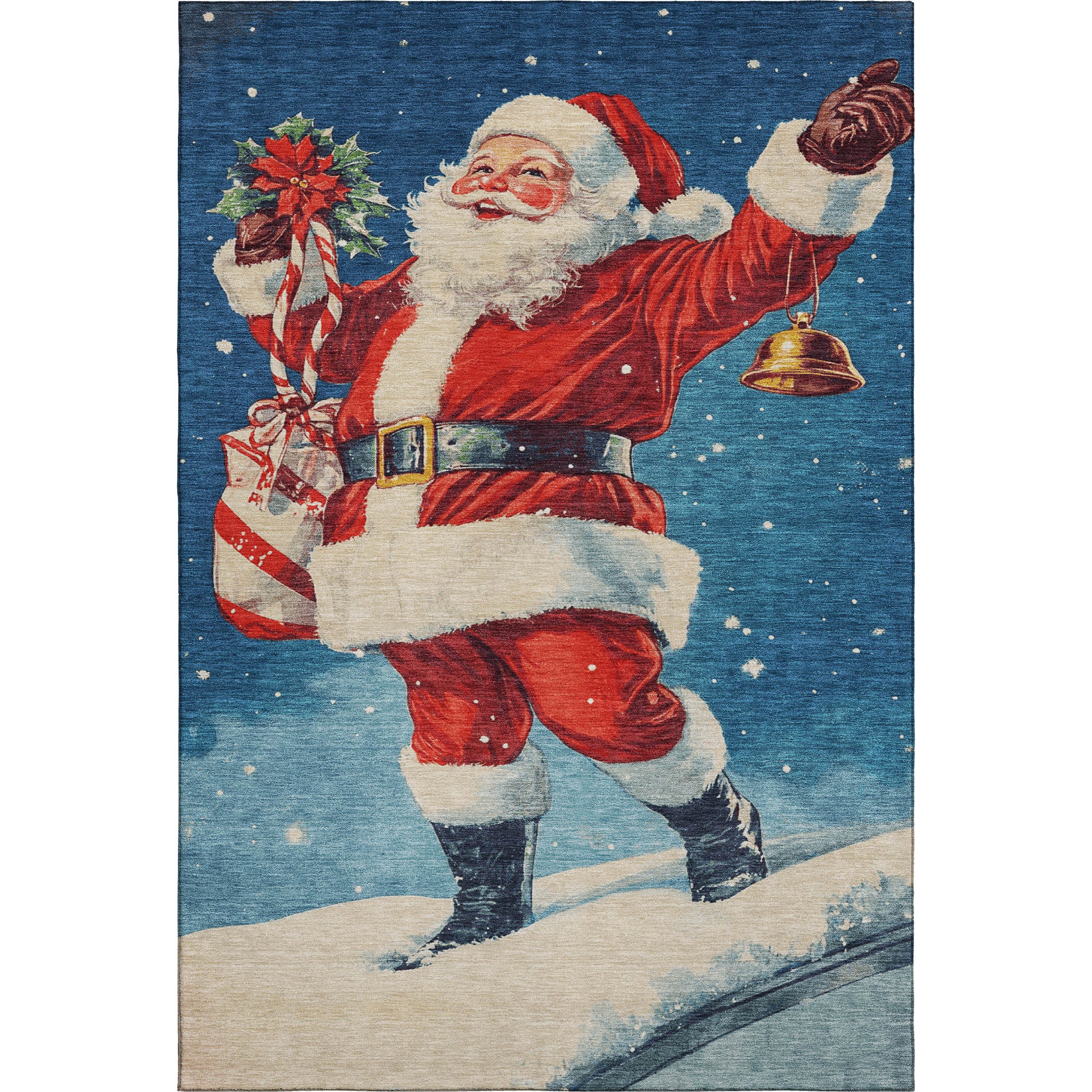 Dynamic Rugs Merry Merry & Bright MY15 Blue Rug – Dalyn Rug Company