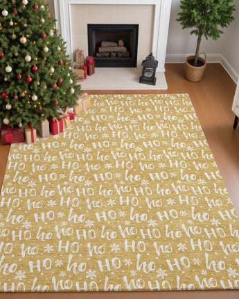 Merry & Bright MY22 Gold Rug