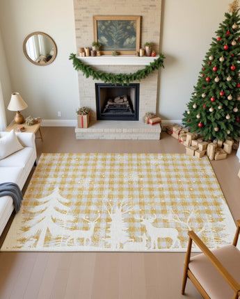 Merry & Bright MY26 Gold Rug