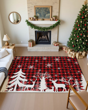 Merry & Bright MY26 Red Rug