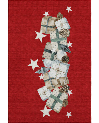 Merry & Bright MY27 Red Rug