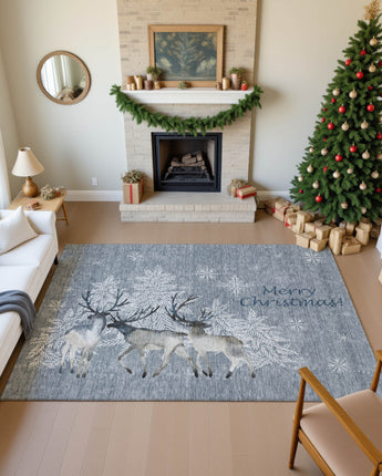 Merry & Bright MY2 Gray Rug