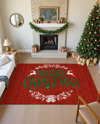 Merry & Bright MY6 Red Rug