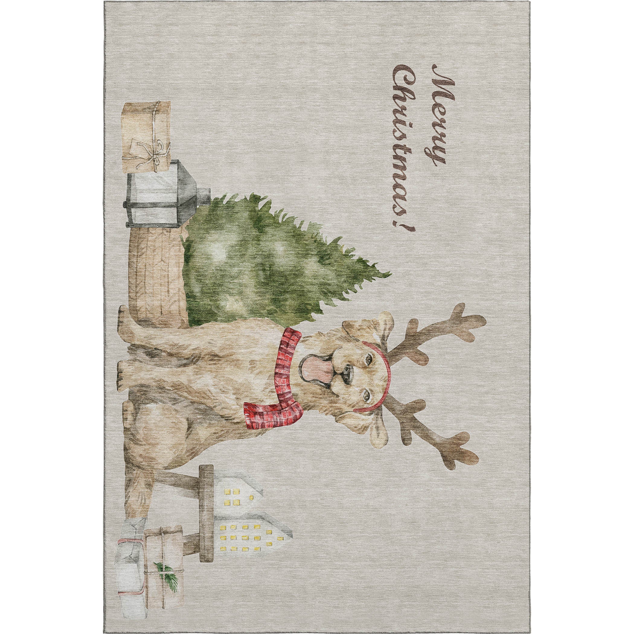 Dynamic Rugs Merry Merry & Bright MY8 Beige Rug – Dalyn Rug Company
