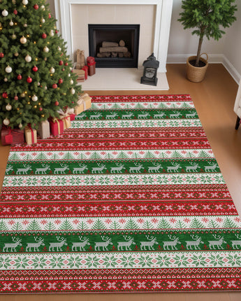 Merry & Bright MY9 Red Rug