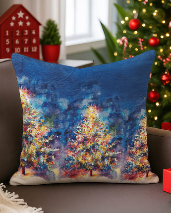 Merry & Bright MY14 Navy Pillow
